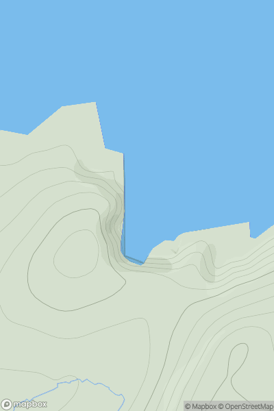 Thumbnail image for Galti Stack [Shetland Islands] [HU328923] showing contour plot for surrounding peak